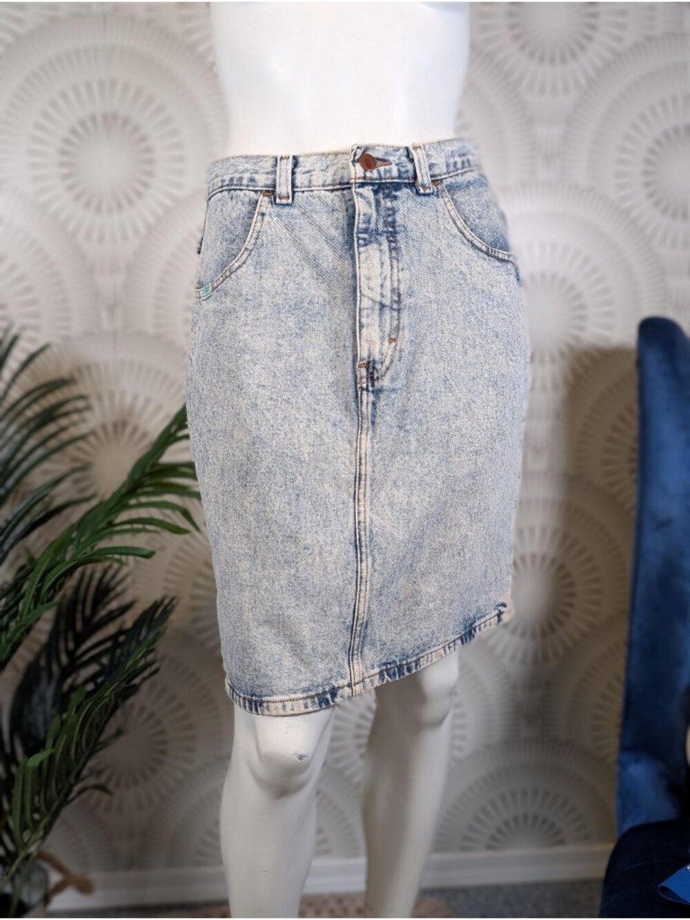 1980's/1990's Acid Wash Cypress Jean Skirt - Women's Size S/M